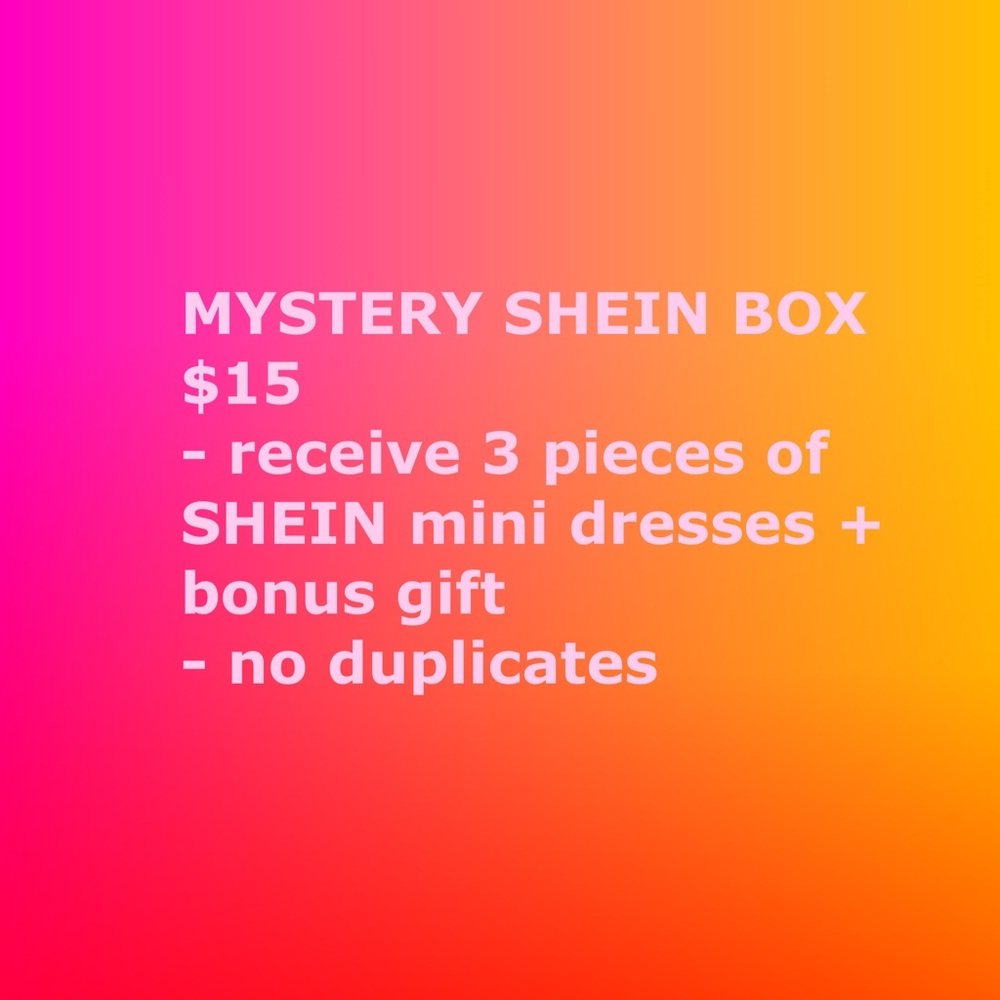Mystery SHEIN DRESS BUNDLE